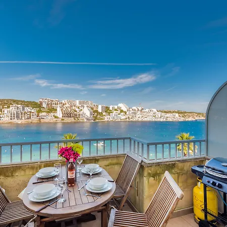 Апартаменты Blue Harbour 5 - Seafront Penthouse With Stunning Seaviews - By Getawaysmalta Сент-Полс-Бей